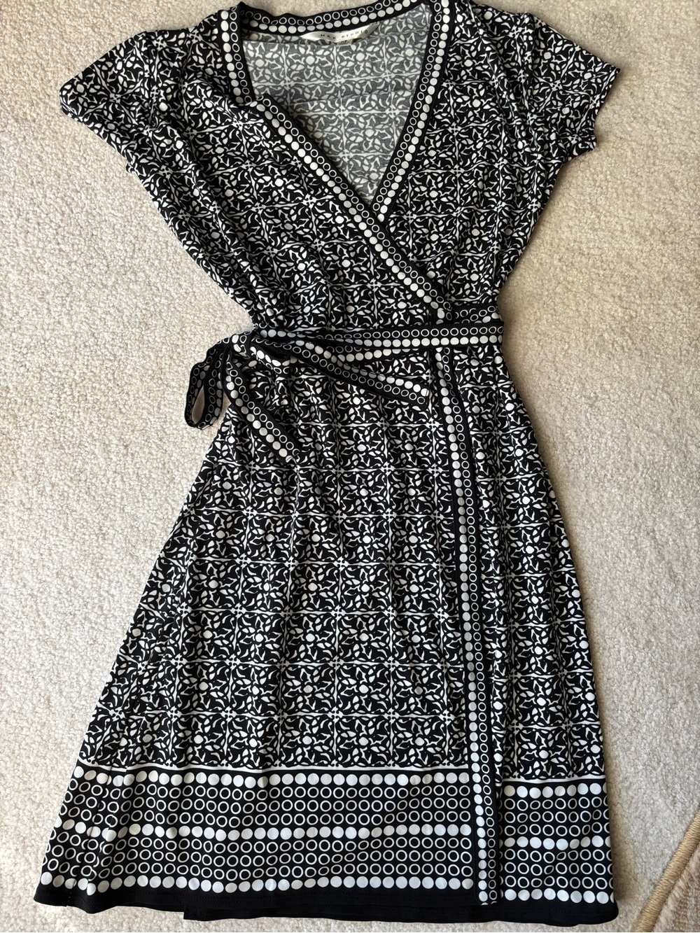 Max Studio Stretch Wrap Dress